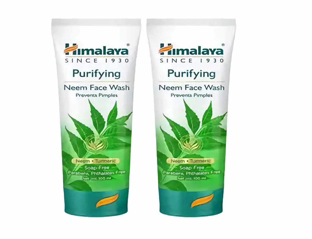 Himalaya Purifying Neem Face Wash - Sope Free - "হিমালয়া পিউরিফাইং নিম ফেস ওয়াশ" - "हिमालया प्यूरीफाइंग नीम फेस वॉश" 100 ml - Pack Of Two