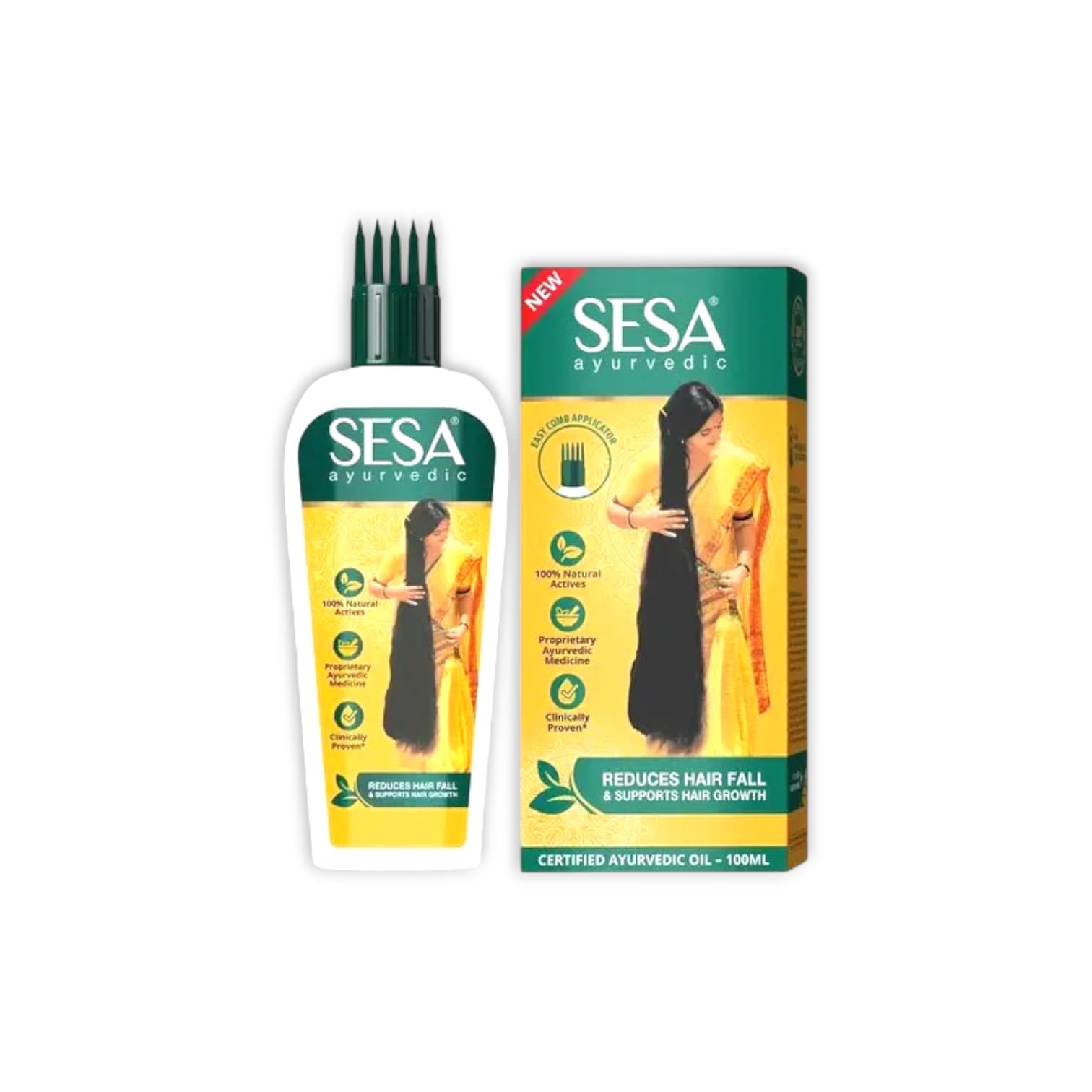 Sesa Ayurvedic Hair Oil -100ml for Hair Fall and Hair Growth - All Hair Types