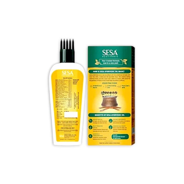 Sesa Ayurvedic Hair Oil -100ml for Hair Fall and Hair Growth - All Hair Types - Image 4