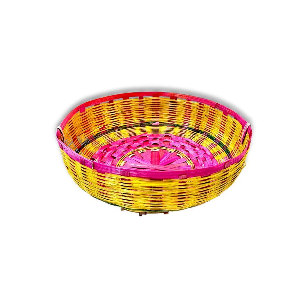 Pure Antique Bamboo Basket " - Baran Dala - খাঁটি প্রাচীন বাঁশের ঝুড়ি" - Bamboo Torki - "शुद्ध प्राचीन बांस की टोकरी" 41.2inch - Image 6