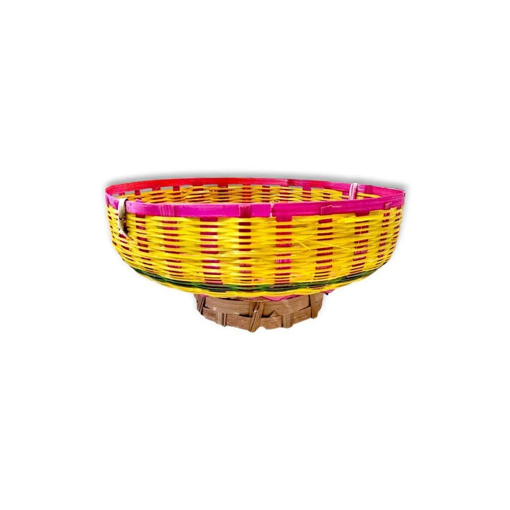 Pure Antique Bamboo Basket " - Baran Dala - খাঁটি প্রাচীন বাঁশের ঝুড়ি" - Bamboo Torki - "शुद्ध प्राचीन बांस की टोकरी" 41.2inch