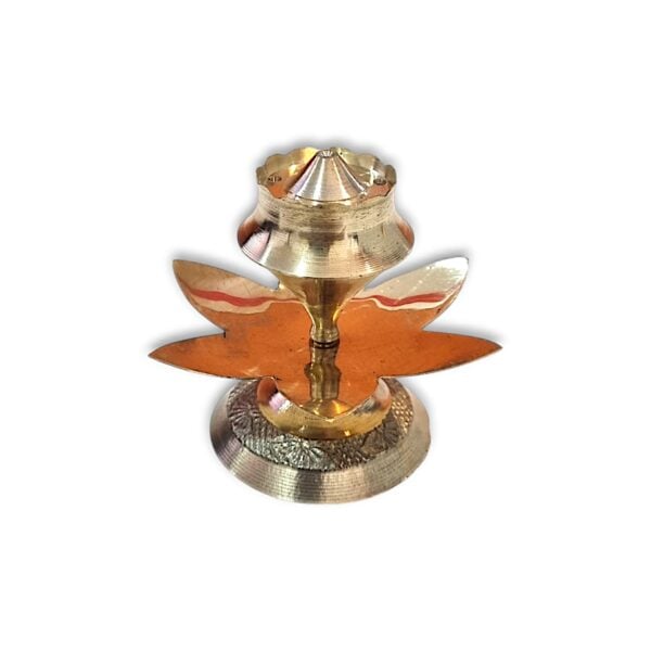 Pure Brass Agarbtti Stand - Pooja Agarbatti Stand - "খাঁটি পিতলের তৈরি পূজার আগরবাতি স্ট্যান্ড" - "शुद्ध पीतल पूजा अगरबत्ती स्टैंड" -  3.1inch - Image 3