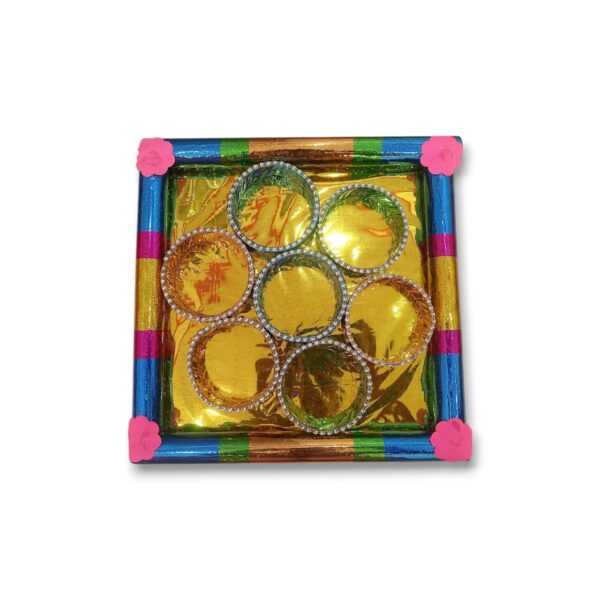 Tatta Tray -  "তত্ত্বের ট্রে" - Colourful Traditional View Bengali Wedding Rituals - For Storing Dry Fruits, Sweet - Decoretion, presentation & Wedding Purpose
