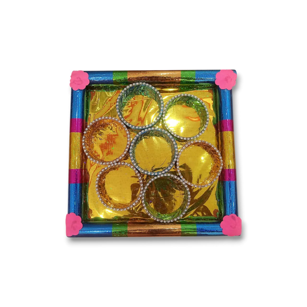 Tatta Tray -  "তত্ত্বের ট্রে" - Colourful Traditional View Bengali Wedding Rituals - For Storing Dry Fruits, Sweet - Decoretion, presentation & Wedding Purpose
