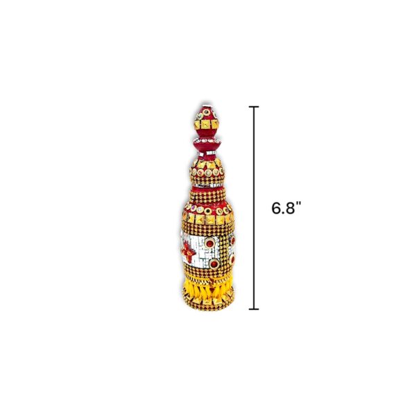 Pure Wooden Handcrafted Gach Kouto - "গাছ কৌটো" - "गाछ कौतू" - For Wedding Purpose - Bengali Wedding Gach Kouto 6.8inch - Image 3