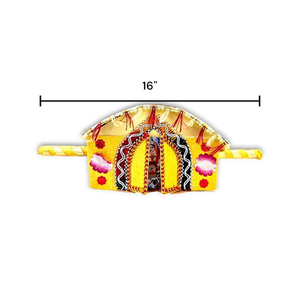 Palki Style Tatwa Suchi For Bengali Wedding - Tatwa Suchi - Wedding Tatwa Suchi 16 inch - Image 3