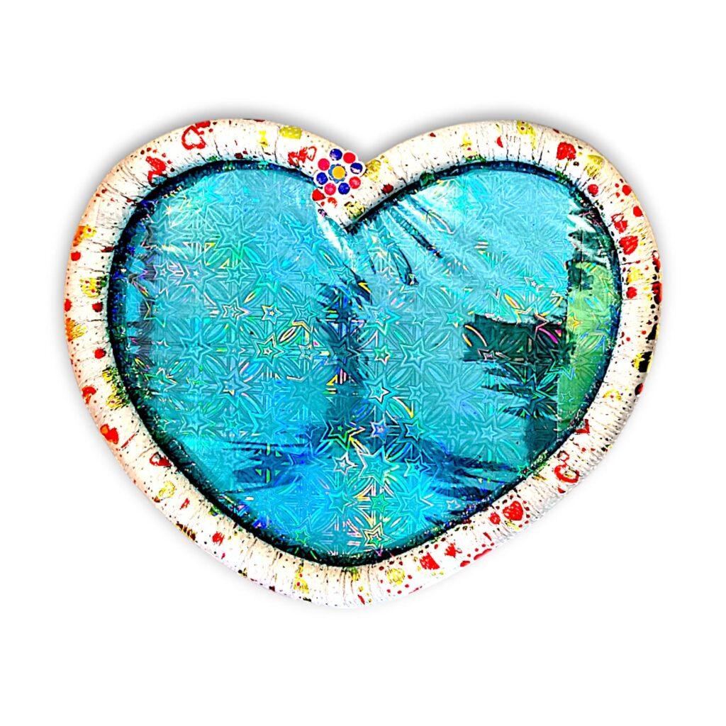 Love Shaped Wedding Tatwa Tray - Handcrafted Colourful Traditional View Bengali Wedding Rituals - For Storing Dry Fruits, Sweet - Decoretion, presentation & Wedding Purpose 55.3 inch