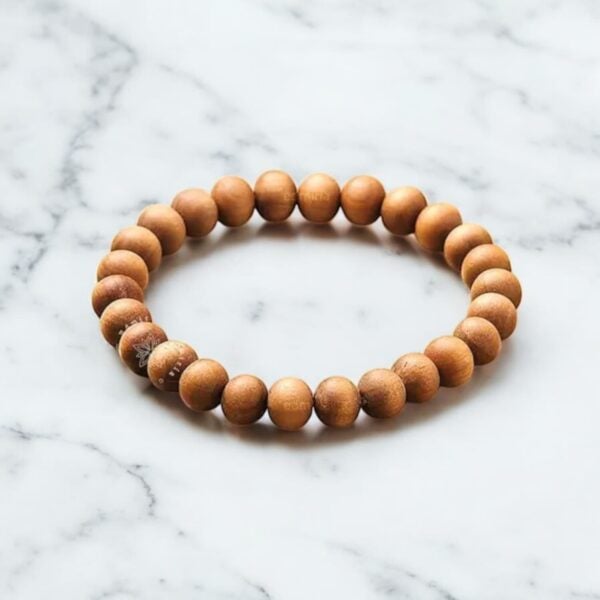 Sandalwood Bracelet - Chandan Fragrance Bracelet - for Men & Women - Image 3