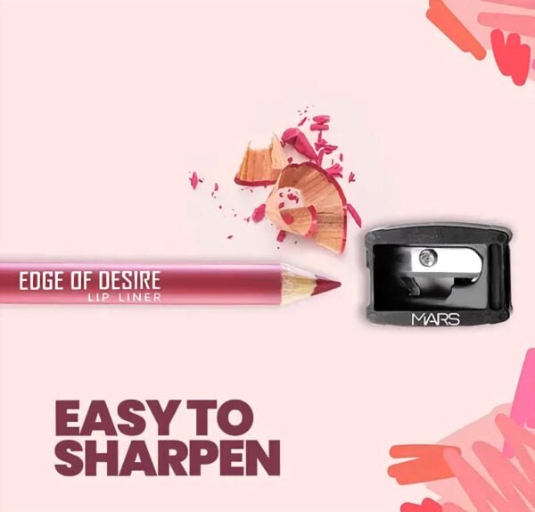 MARS Matte Lip Liner - One Swipe Smooth Application - Long Lasting & Travel Friendly Lip Pencil - 1.4gm -  Deep Dawn - Single Piece - Image 2
