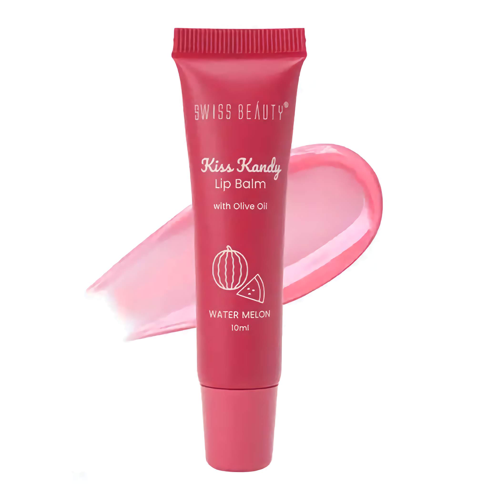 Swiss Beauty Kiss Kandy Lip Balm - With Olive Oli - Water Melon - 10ml