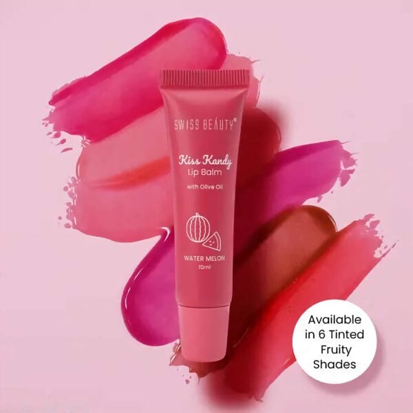 Swiss Beauty Kiss Kandy Lip Balm - With Olive Oli - Water Melon - 10ml - Image 3