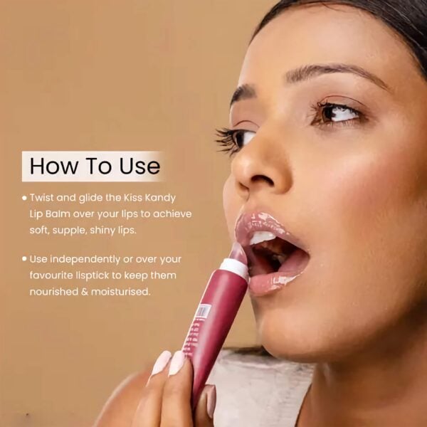 Swiss Beauty Kiss Kandy Lip Balm - With Olive Oli - Water Melon - 10ml - Image 2