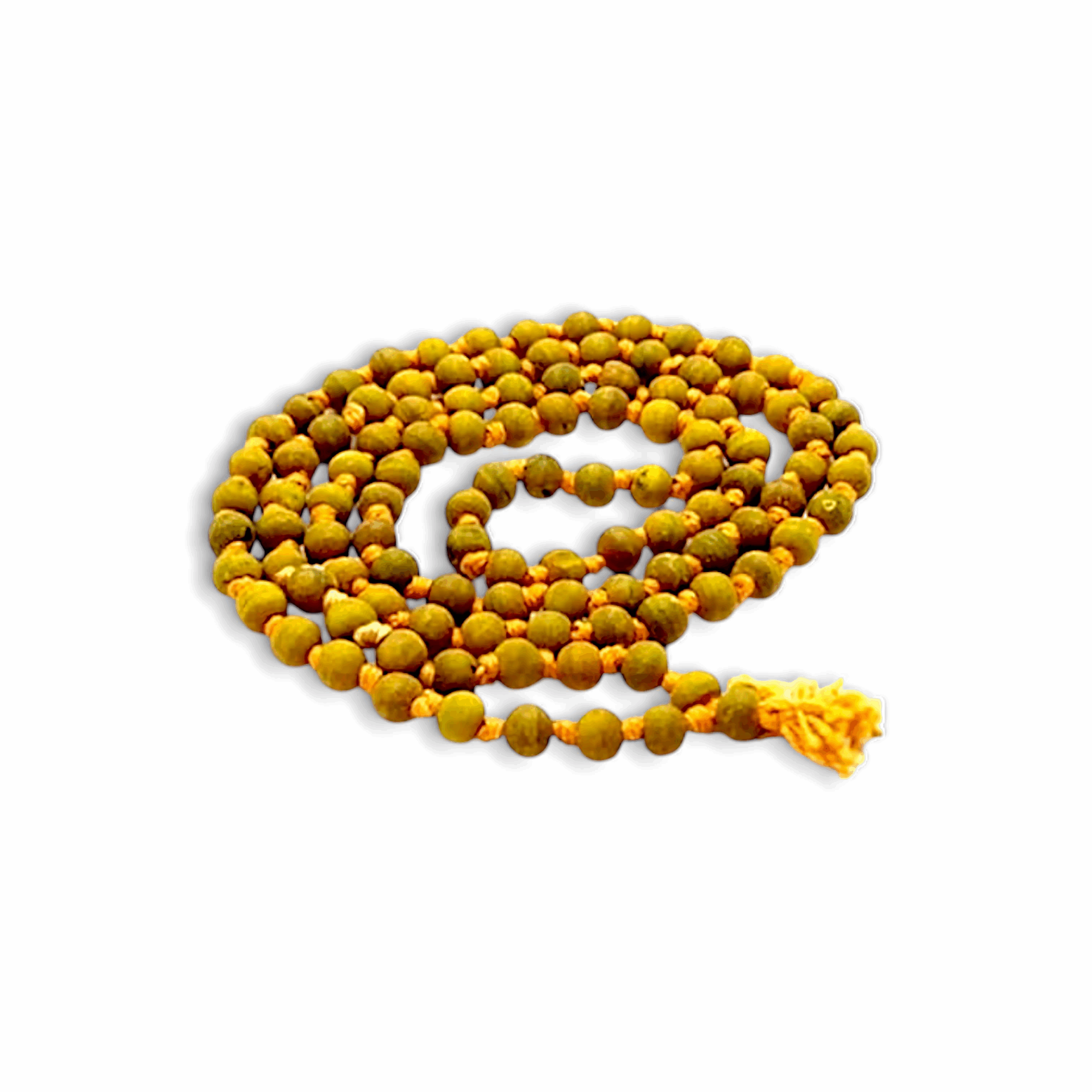 Haldi Mala - Wood Chain Jap Mala 108+1 Beads - Chanting Jap Mala