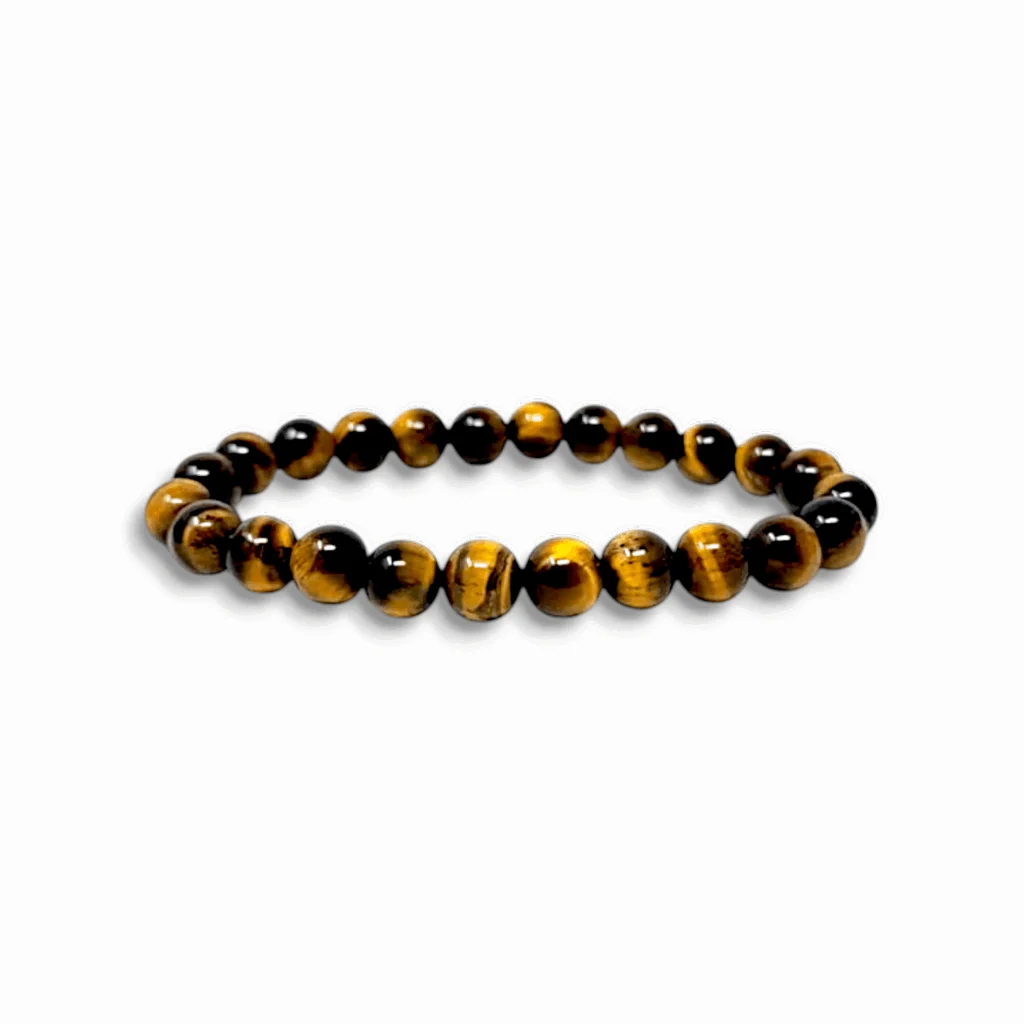 Gemstone Crystal Bracelet - Elastic Strecth Unisex Bracelet - Fashion Healing Accessories - for Men, Women, Boys, Girls - 8mm