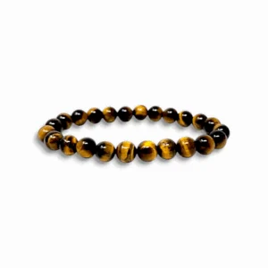 Gemstone Crystal Bracelet - Elastic Strecth Unisex Bracelet - Fashion Healing Accessories - for Men, Women, Boys, Girls - 8mm