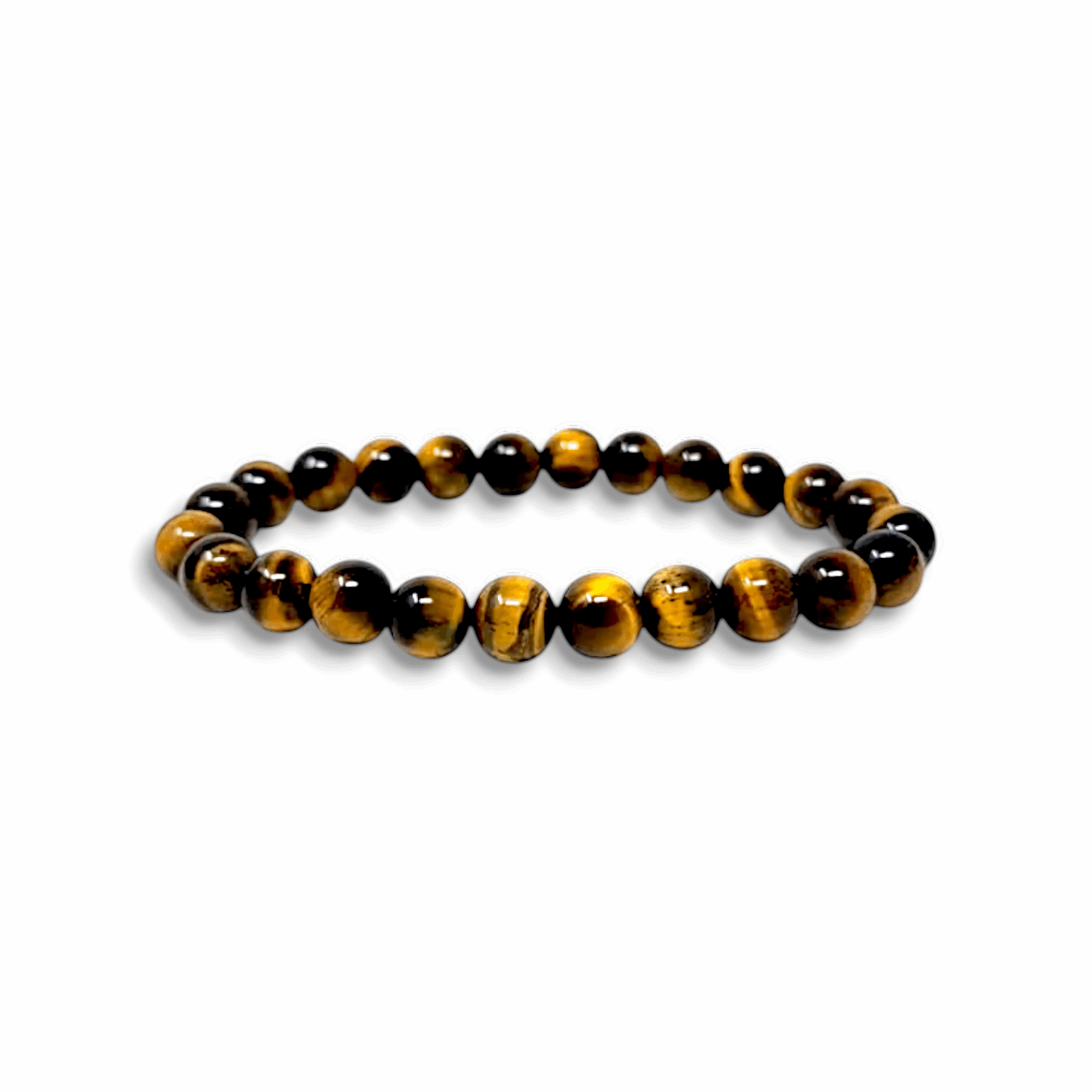 Gemstone Crystal Bracelet - Elastic Strecth Unisex Bracelet - Fashion Healing Accessories - for Men, Women, Boys, Girls - 8mm