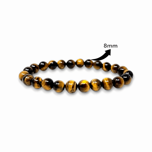 Gemstone Crystal Bracelet - Elastic Strecth Unisex Bracelet - Fashion Healing Accessories - for Men, Women, Boys, Girls - 8mm - Image 2