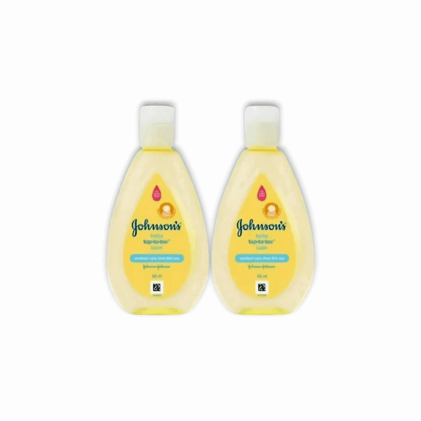 Baby Top to Toe Bath Wash - Baby Bath Wash Each of 50ml - Pack of Two