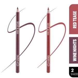 MARS Matte Lip Liner - Long Lasting & Travel friendly Lip Pencil 1.4mm ×2 - WINE NIGHTS + RED TEASE