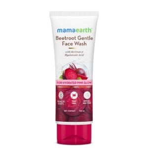 Mamaearth Beetroot Gentle Face Wash - With Beetroot & Hyaluronic - Pink Glow 100ml