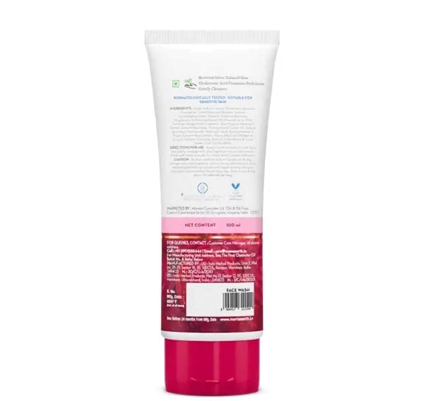 Mamaearth Beetroot Gentle Face Wash - With Beetroot & Hyaluronic - Pink Glow 100ml - Image 2