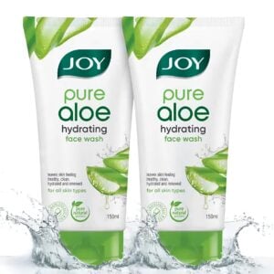 Joy Hydrating AloeVera Face Wash - Controls Excess Oil & Removes Dirt - Set of Two 150ml x 2 = 300ml