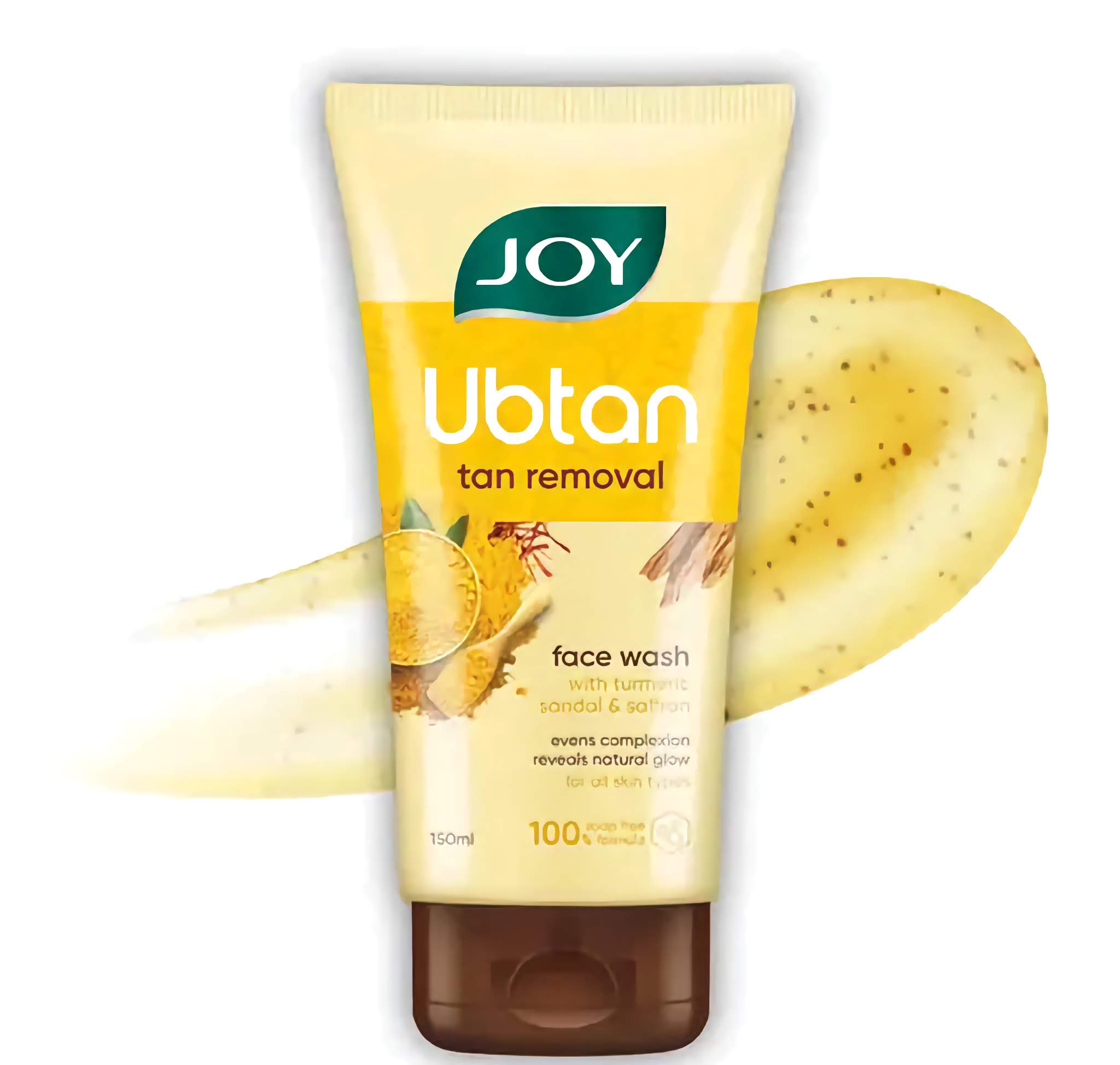 Joy De Tan Ubtan Face Wash - Tan Removal Face Wash - Dirt And Blemishes For a Naturally Glowing Skin - Set of Single Piece 150ml