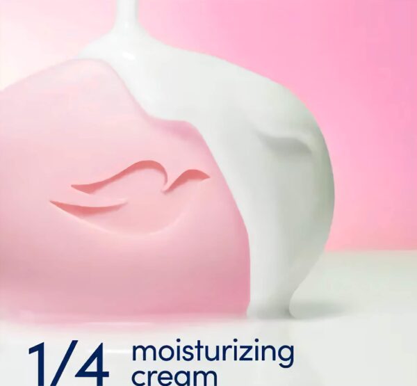 Dove Pink Beauty Bar - Moisturzing Cream - Toned Nourished Skin with Plant Based Cleansers PO5 -125gm Each - Image 3