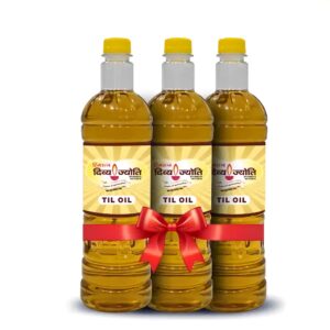 Himratna Divya Jyoti Til Oil - Sesame Oil With Out Edible - For Puja - Festivals, Havan Spiritual Occasions - 400ml Pack of 3