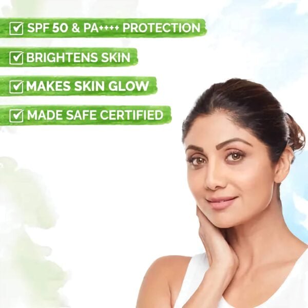 Mamaearth Vitamin C Daily Glow Sunscreen - With Vitamin C & Turmeric - for Sun Protection & Glow - 20 gm - Image 2