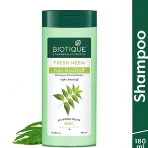 Biotique Fresh Neem Shampoo - Anti Dandruff Shampoo & Conditioner 180ml