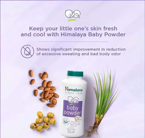 Himalaya Baby Powder - Keeps Baby's Skin Smooth & Dry 700gm - Set of Single Piece - Image 3