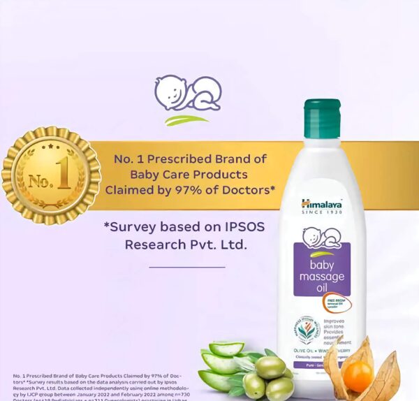 Himalaya Amla Massage Oil - Baby Body Massage Oil - Massage Oil 500 ml - Set of Single Piece - Image 4
