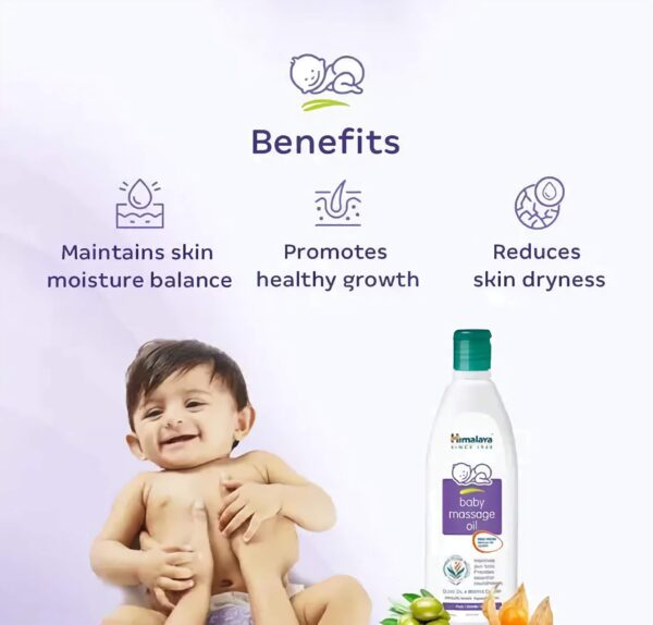 Himalaya Amla Massage Oil - Baby Body Massage Oil - Massage Oil 500 ml - Set of Single Piece - Image 3