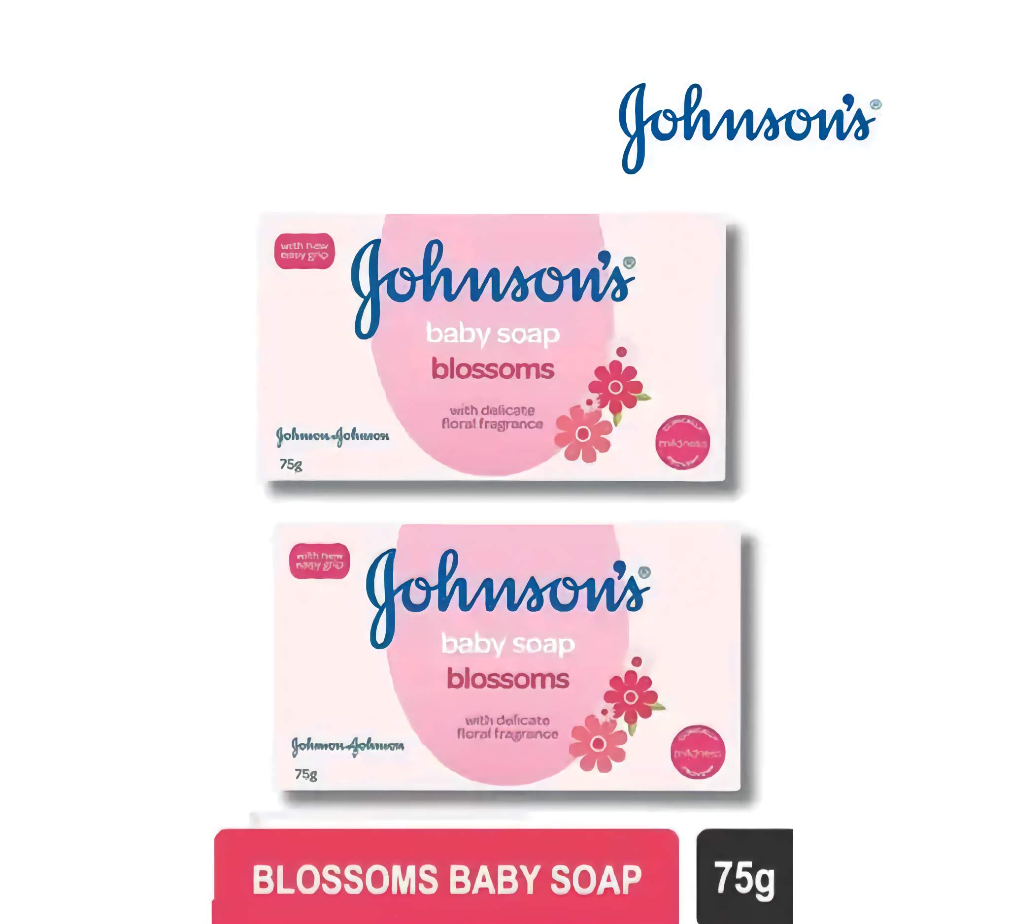 Johnson Baby Body Blossoms Soap - Blossoms Soap 75gm Each - Pack of Two