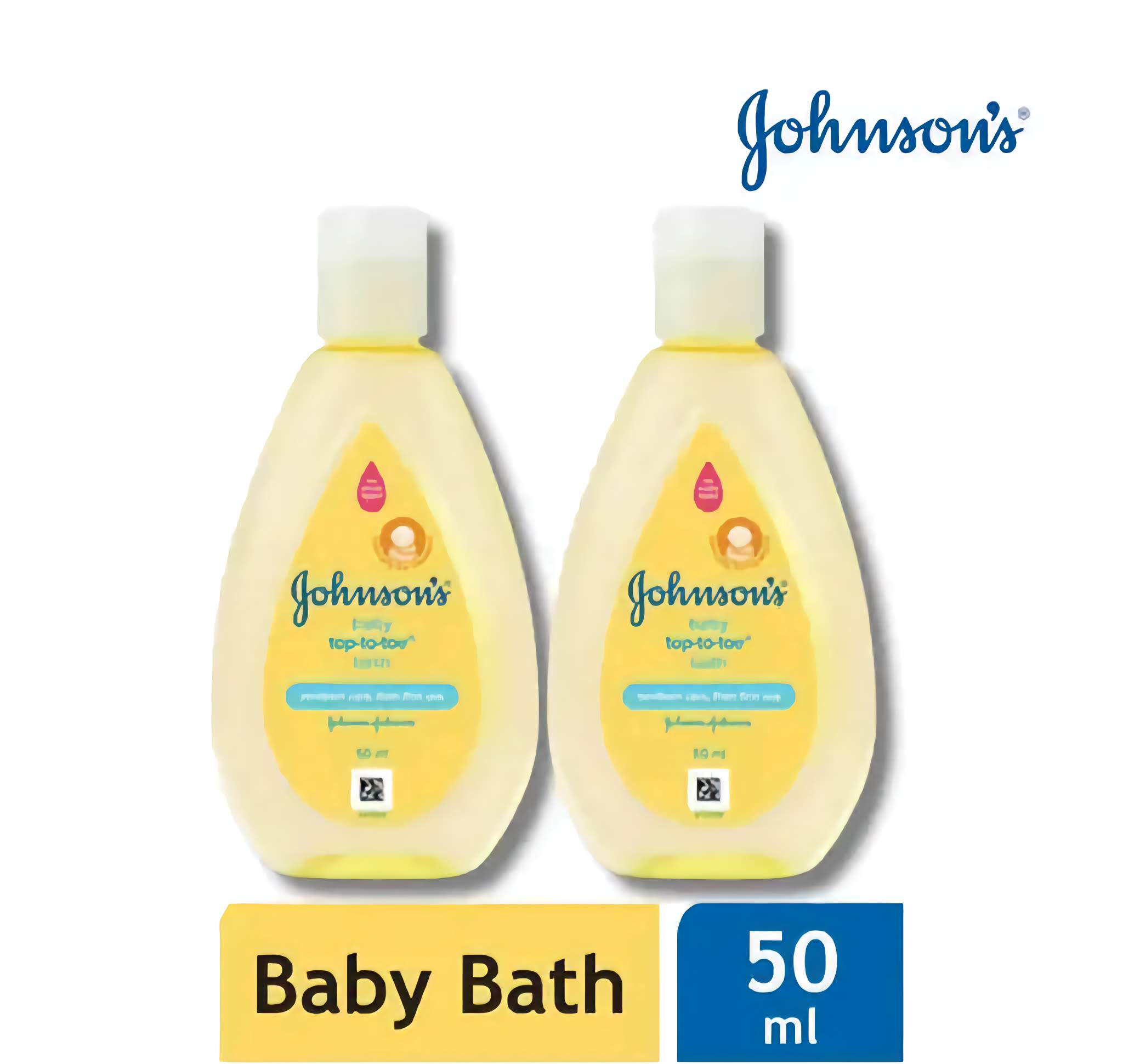 Baby Top to Toe Bath Wash - Baby Bath Wash Each of 50ml - Pack of Two