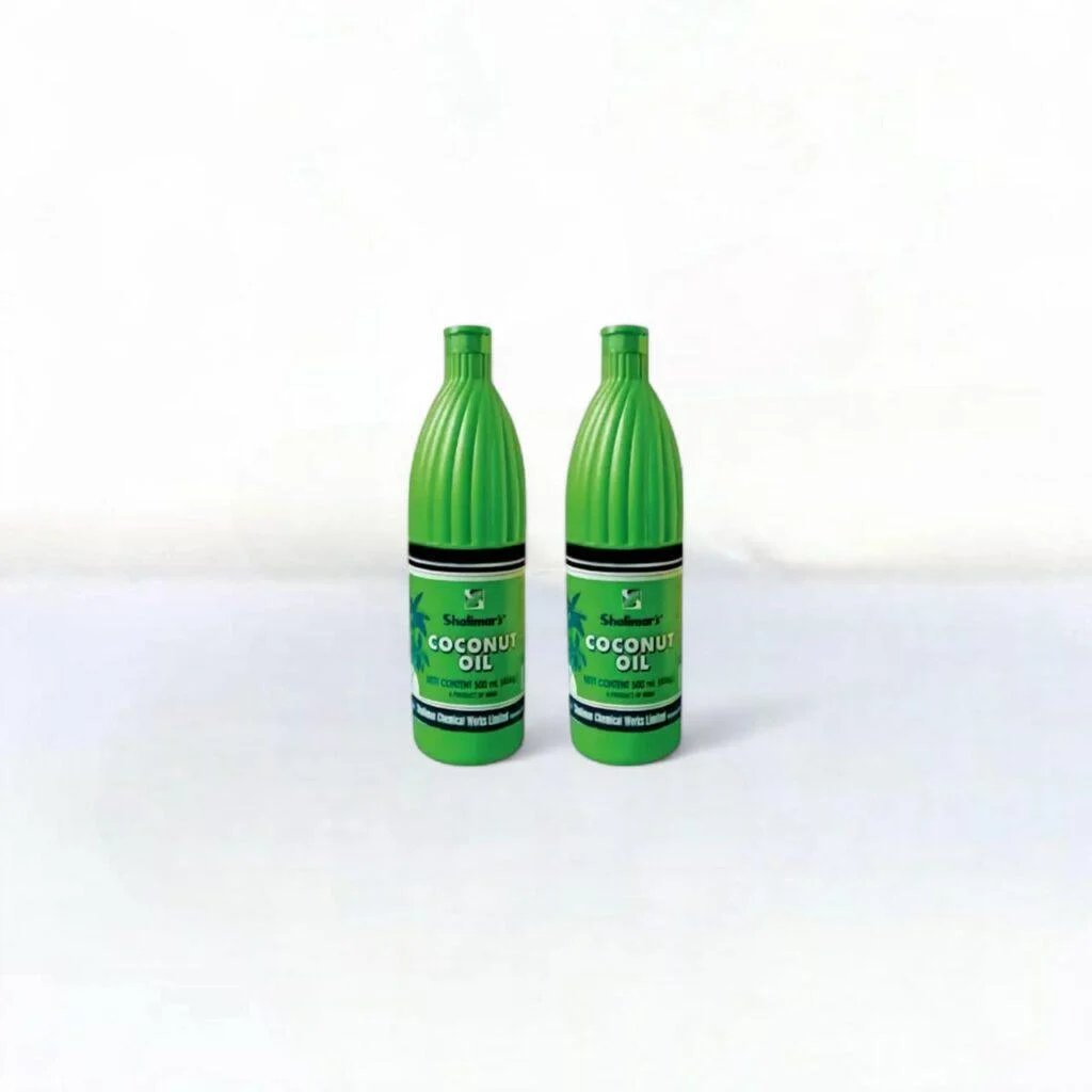 Shalimar's Coconut Oil - green HDPE Coconut Oil 500ml - Pack of Two