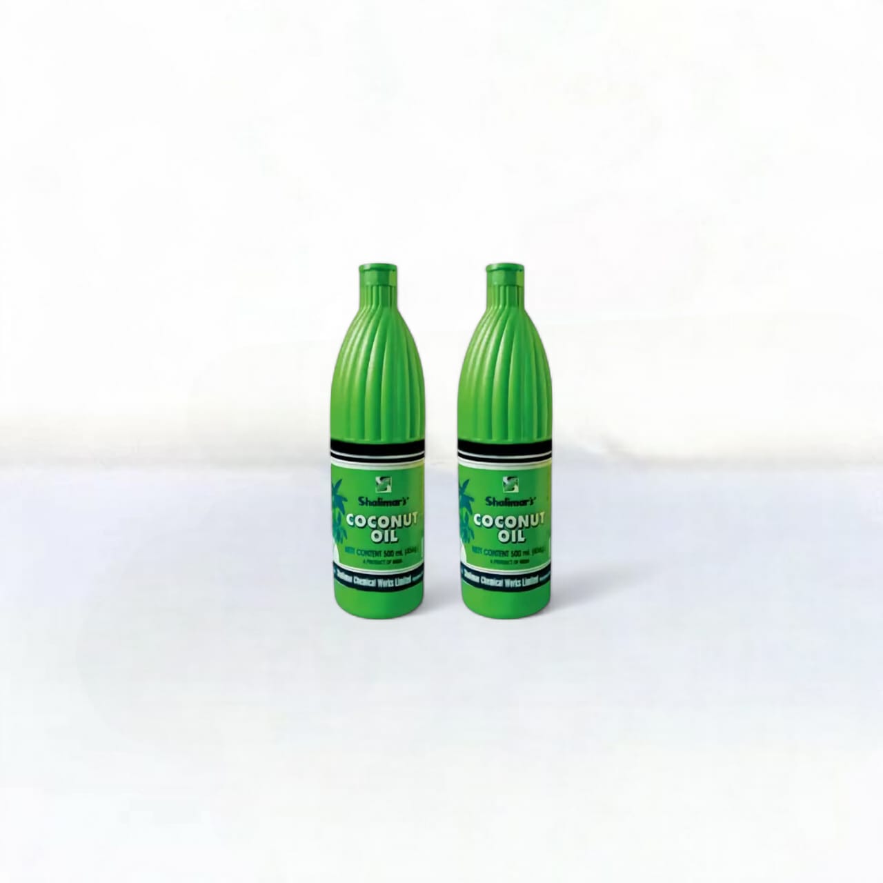 Shalimar's Coconut Oil - green HDPE Coconut Oil 500ml - Pack of Two