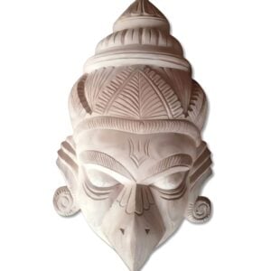 Pure Handcraft Wooden "GARUDA MASK" - Wooden Mask of KUSHMANDI - GI Taged by Central Government Of INDIA