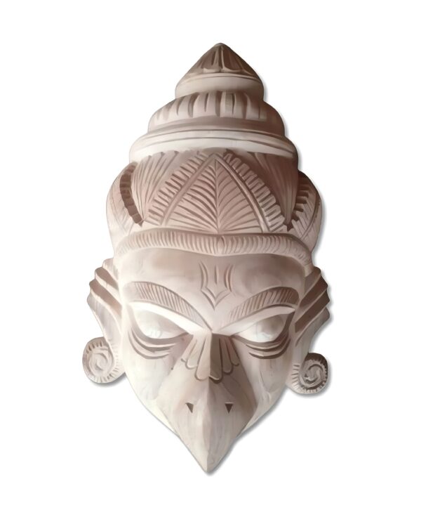 Pure Handcraft Wooden GARUDA MASK - Wooden Mask of KUSHMANDI - GI Tag by Central Government Of INDIA