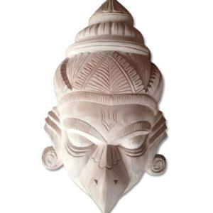 Pure Handcraft Wooden "GARUDA MASK" - Wooden Mask of KUSHMANDI - GI Taged by Central Government Of INDIA