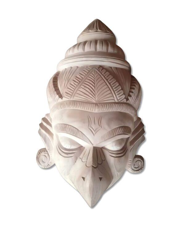 Pure Handcraft Wooden "GARUDA MASK" - Wooden Mask of KUSHMANDI - GI Taged by Central Government Of INDIA