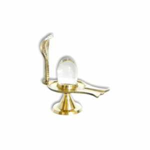 Crystal Shivling Idol - jaleri Shivling - Stand Glass Shivling - Jalheri Shivling