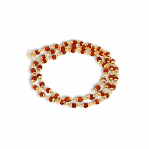 Small Beads Rudraksha Mala - With Original Rudraksha