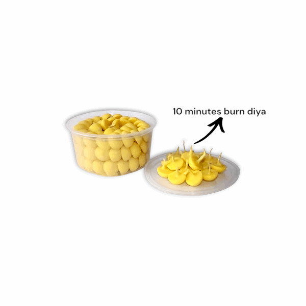 Ghee Diya - 200 Pieces Diya -10 Minutes Burn Diya - Minimum Burning - Image 3