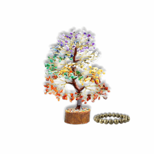 Original Pyrite Bracelet With 7 Chakra crystal Tree of Life - Pyrite Bracelet - Money Magnet Bracelet