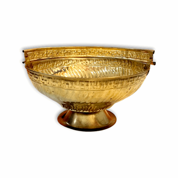 Pure Brass Flower Basket - Brass Flower Container - for Pooja Purpose, Rituals and Decorative Item - Image 4