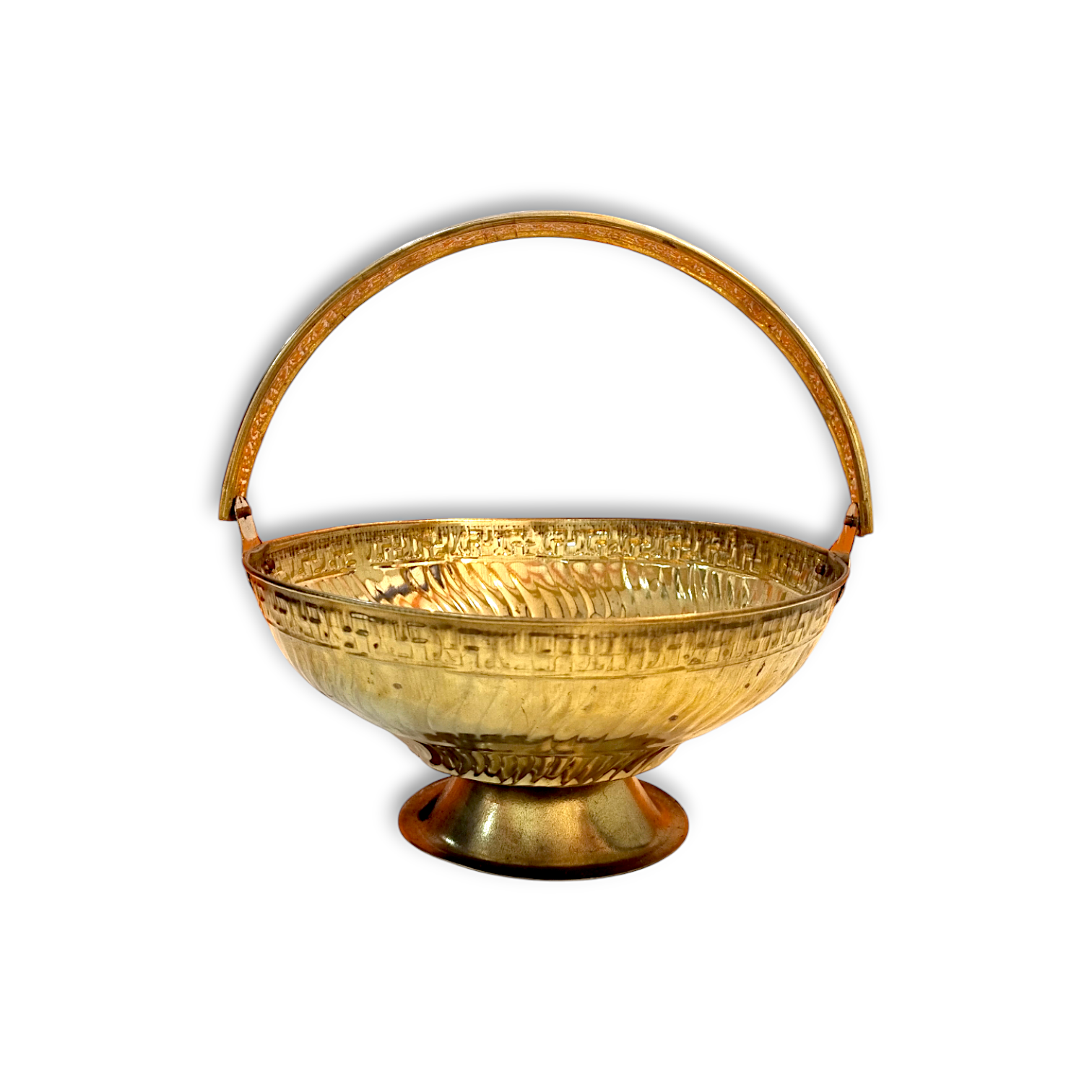 Pure Brass Flower Basket - Brass Flower Container - for Pooja Purpose, Rituals and Decorative Item