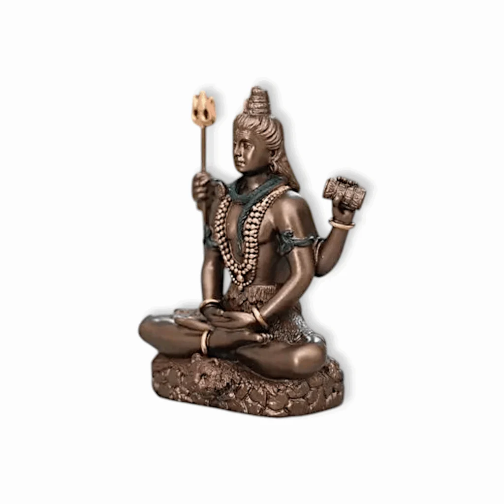 Shiv Idol Shankar Bhagwan Lord Sitting With Dhuyan Mudra Resin Material - Home Decor And Car Dashboard Gifting Items - Image 3