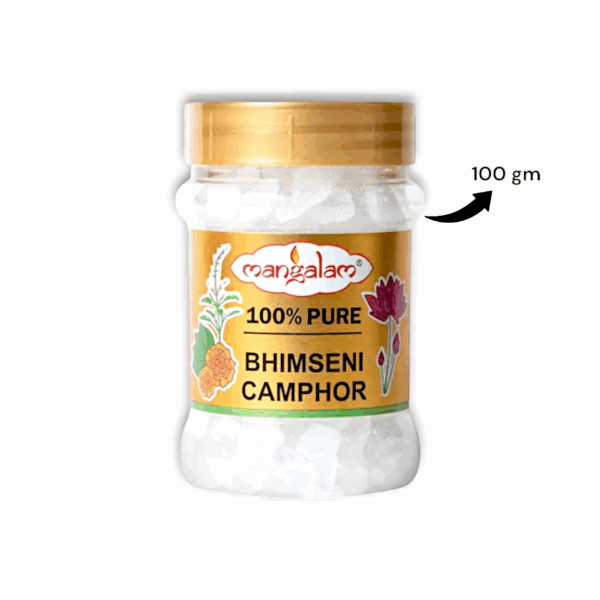 Pure Mangalam Bhimseni Camphor - Mangalam Bhimseni Camphor 100gm - With 50 gm Bhimseni Camphor - Image 2